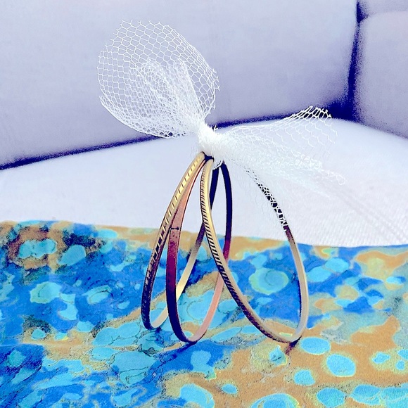 3pc Jewelry Set »So_Stylish_So_VTG Pretty BÖhÖ Bronzed Bohemian Bangle Bracelets - Picture 4 of 16